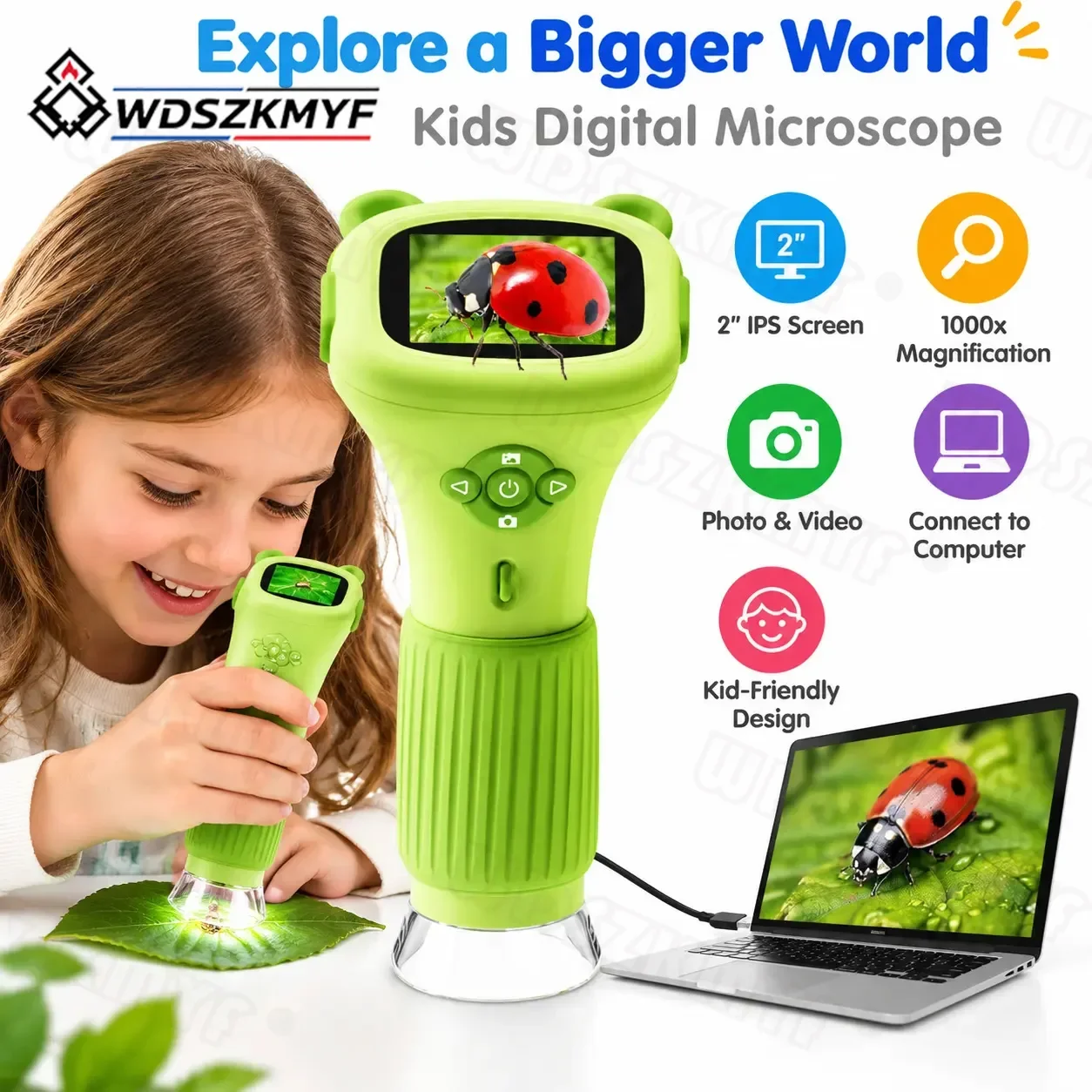 1000X Handheld Microscope for Kids 2.0
