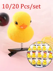 10/20/Set 3D Little Yellow Duck Cartoon Funny Gift Clips Lovely Festive Hair Clips Party Supplies Fashion Animal Hair Accessory