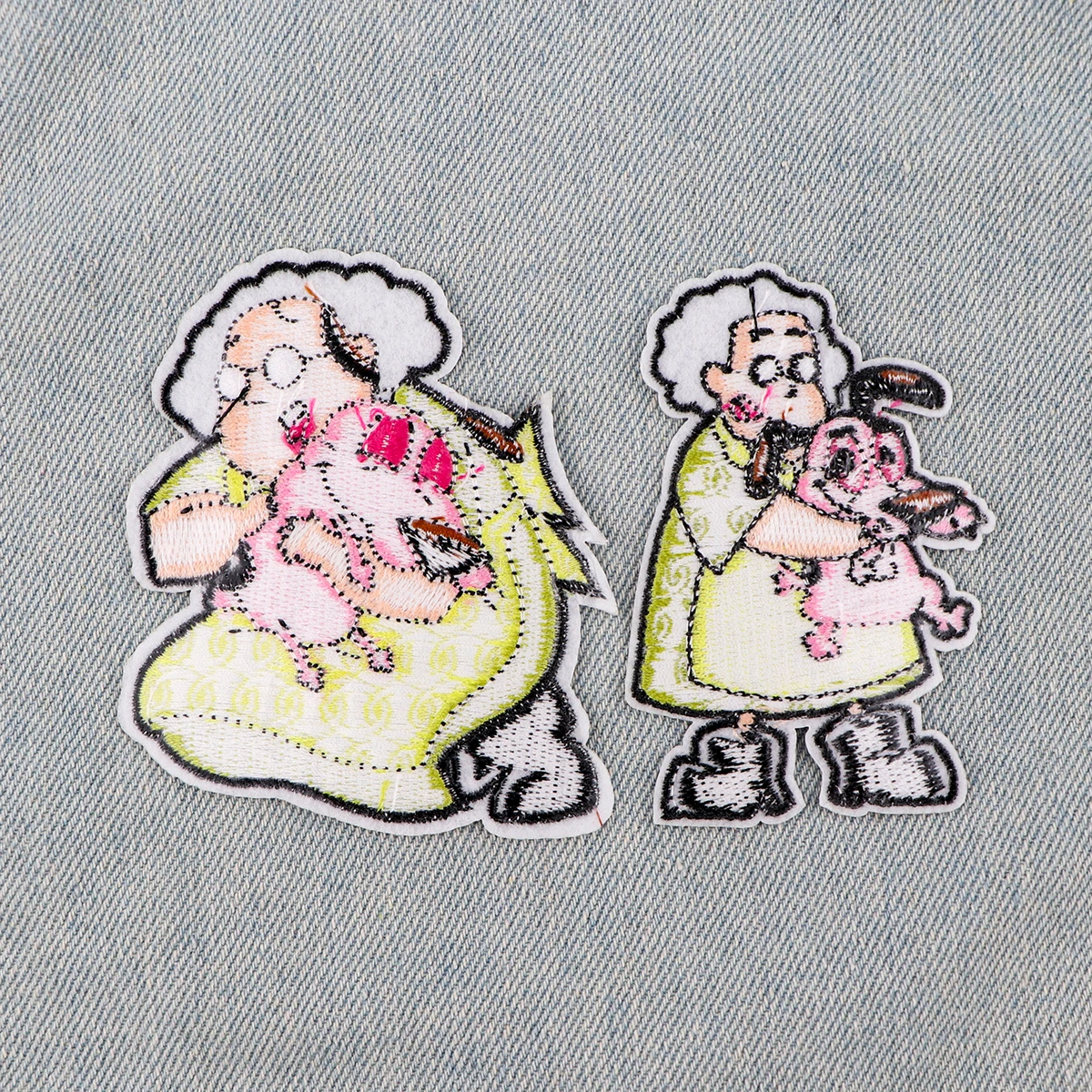 Animierte Figur Patches für Kleidung Eisen auf gestickten Nähen Applique Patch Stoff Abzeichen DIY Kleidung Zubehör Geschenke