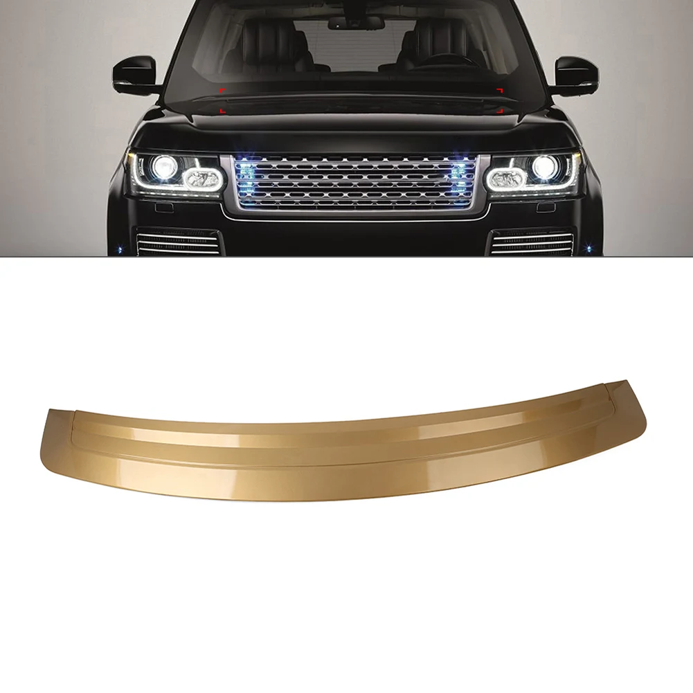 LR072274 Engine Molding Board Hood Panel Decorate Cover 1pc For Land Rover Range Rover 2013-16 17 ABS Gold