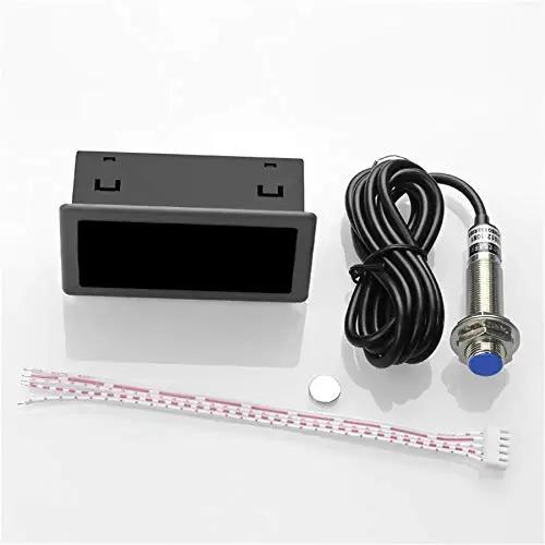 

12V-24V Digital Tachometer Red LED RPM Meter Gauge with Proximity Switch Sensor