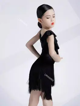 拉丁舞高級演出服 訂製性感露背流蘇連身裙 成人探戈桑巴倫巴比賽服 10 最佳銷售 拉丁舞比賽服裝 - №4