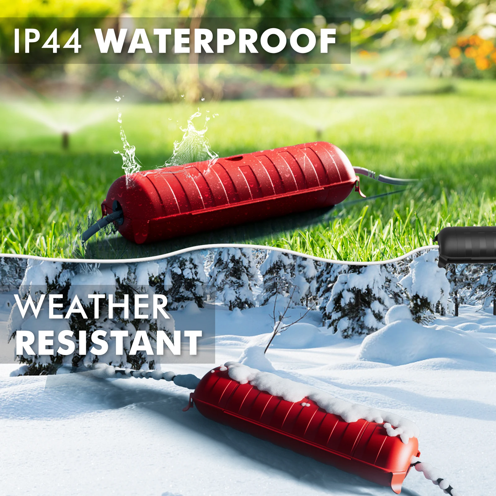 

Водонепроницаемая уличная соединительная коробка IP44, защитный чехол для удлинителя, для праздничного декора, для уличных вилок, светильников и кабелей