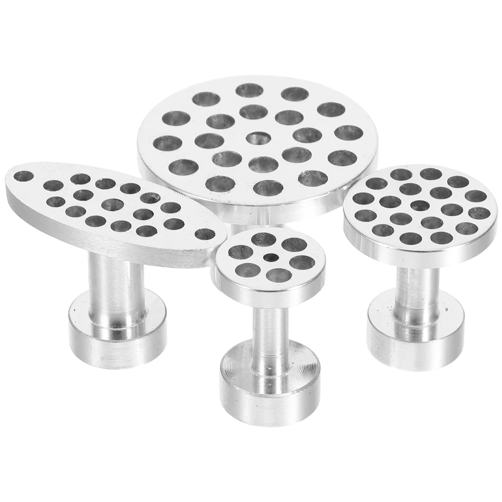 

4Pcs Aluminum Alloy Dent Repair Kit Car Body Paintless Dent Puller Tabs Slide Hammer Accessories for Hail Damage Auto Repair