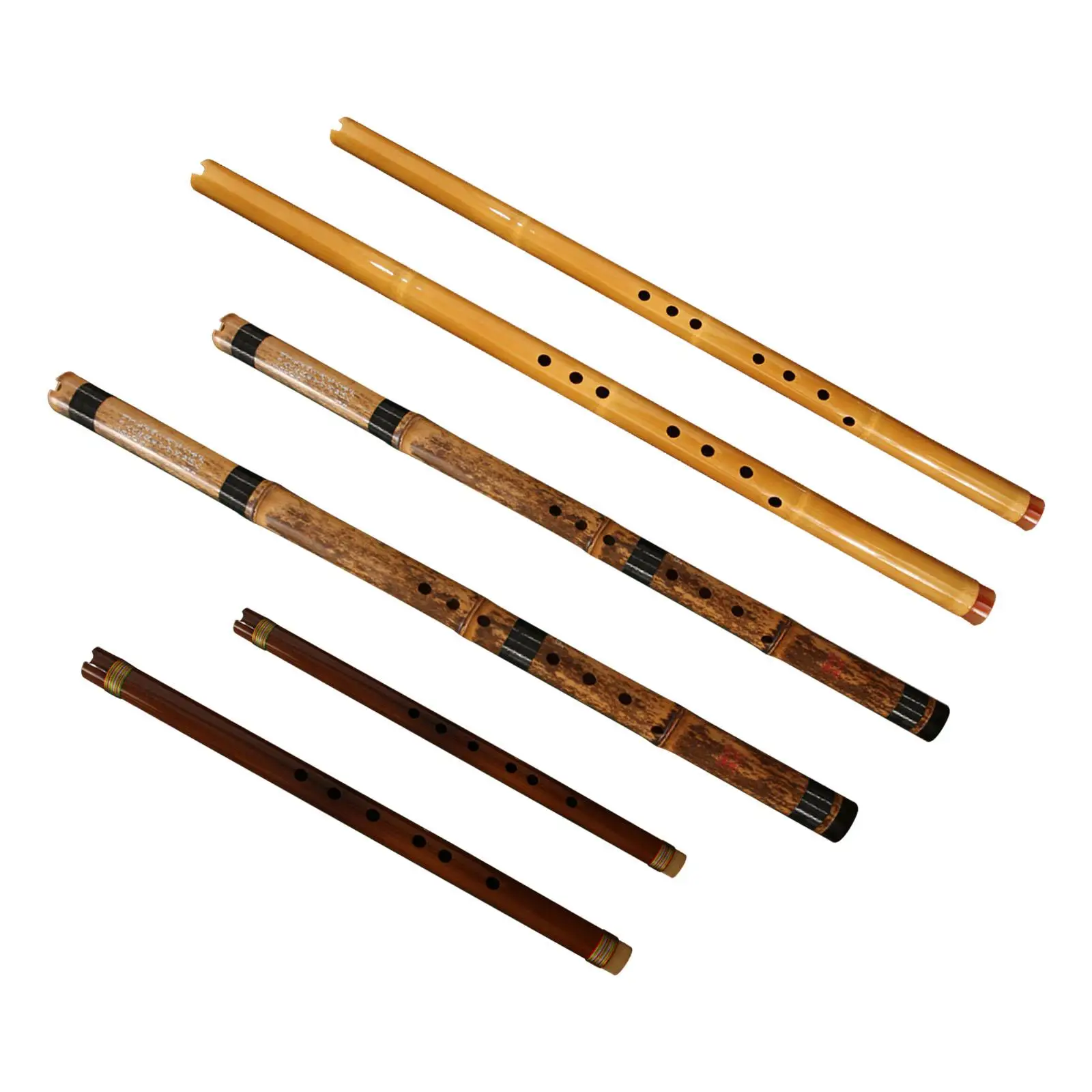 Chinese Bamboo Flute Woodwind Classic Musical Instrument Sturdy Wooden Flute for Flautist Band Kids Beginners Adults Orchestra