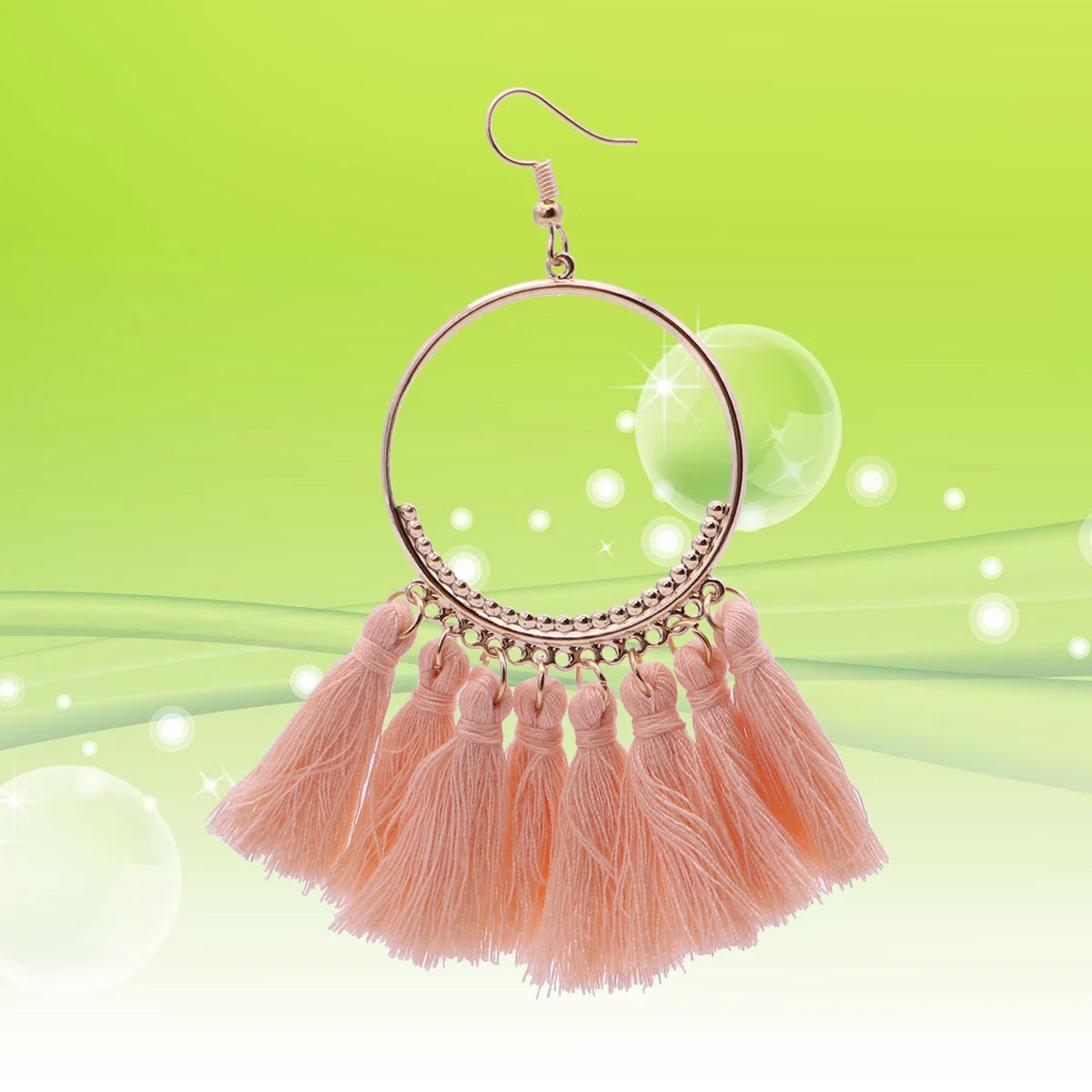 

Bohemian Tassel Earrings Elegant Design Women European and Material Dangle
