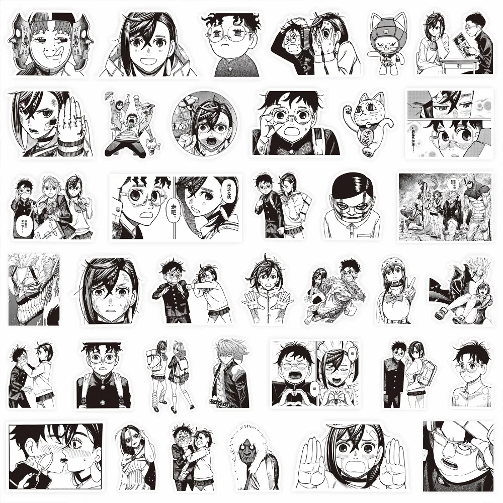 10/80Pcs Anime Black and White Series Cool Sticker Character Ken Takakura Momo Ayase Decoration Handbag Laptop Suitcase Fan Gift