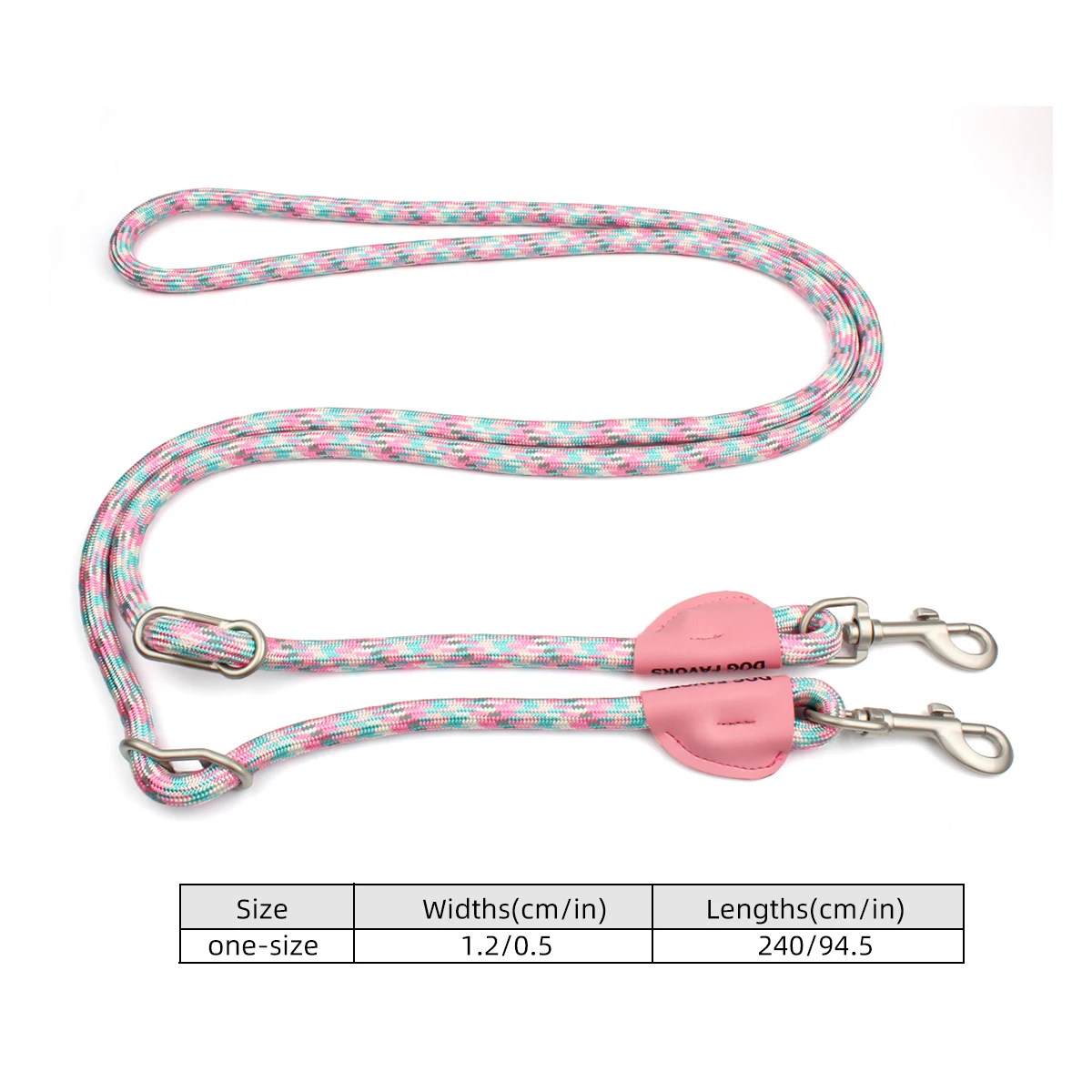 Multifunctional Durable Dog Leash Simple Nylon Lead Rope Outdoor Portable Collar Traction Rope Waist Leash Hands-free Dogs Leash