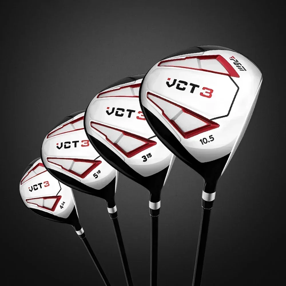 PGM VCT3 Golf Clubs Men Right Hand Aluminum Alloy Head Drivers Fairways Hybrids Wood Pole 1/3/5/U4 Carbon Shaft New