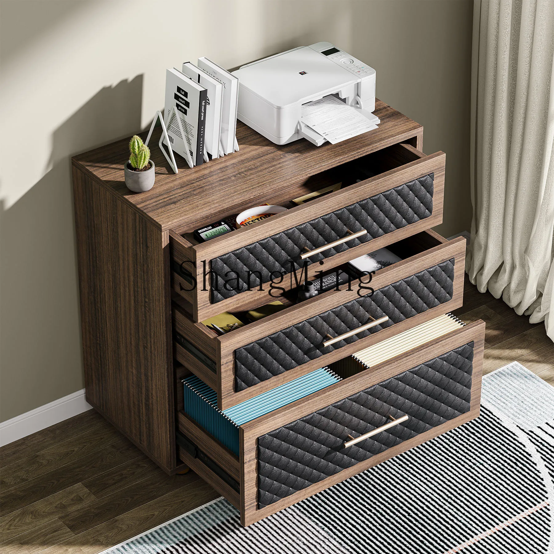 

SM New File Cabinet Under Desk Office Drawer Simple Layered Storage Shelf File Cabinet