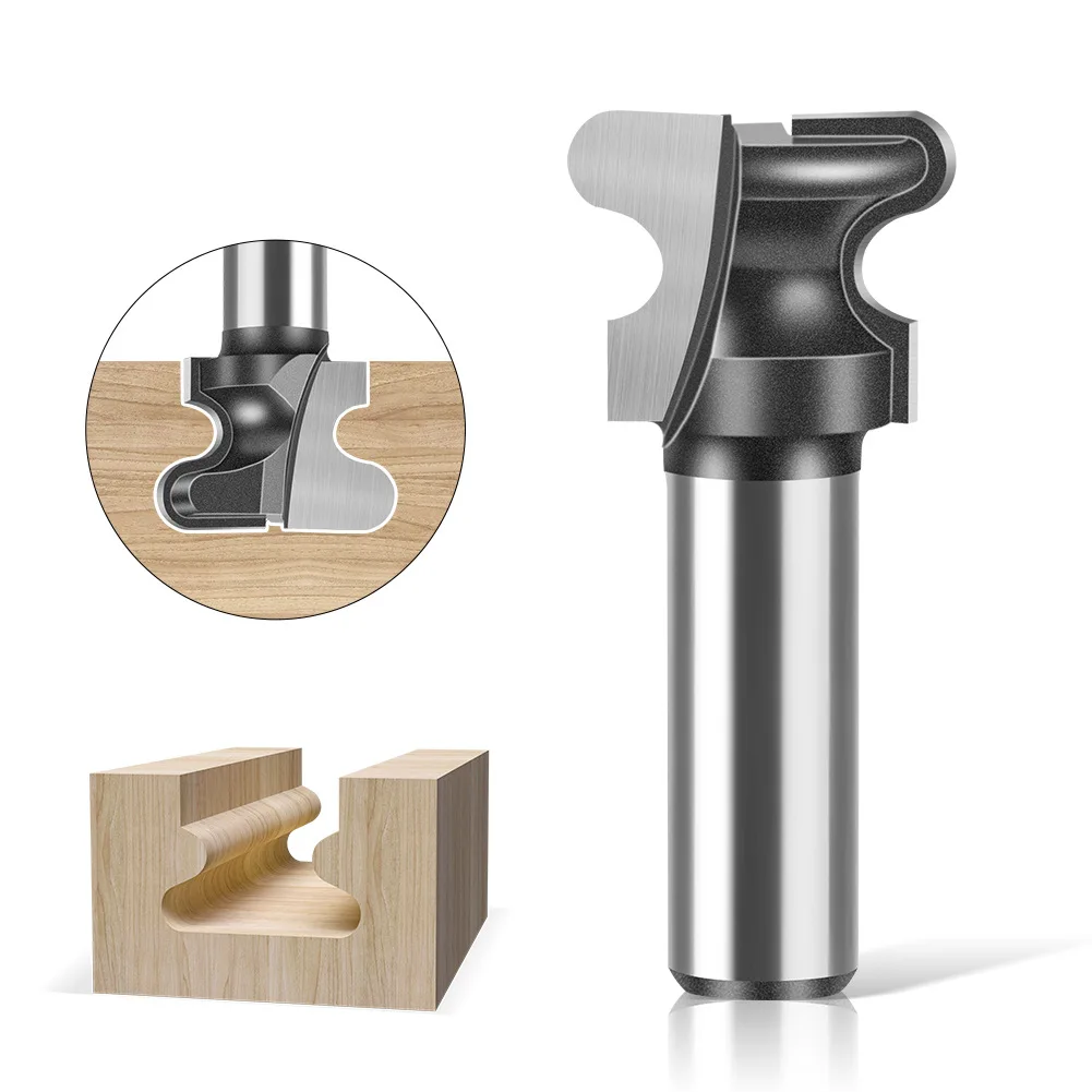 

1PC 6MM 12MM Shank Milling Cutter Two Arc Nail Clipper Drawer Cabinet Door Drawer Router Bit Cabinet Door Handle Cutter Slotted