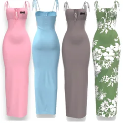 Custom LOGO Women's  Sexy and fashionable 10 color camisole zipper long dress for body shaping