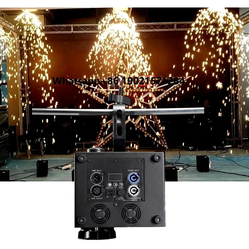 

Mini Sparkler Electronic Spark Dj Event 400w Hanging Upside Down Cold Pyro Fountain Machine Waterfall Firework for Wedding Party