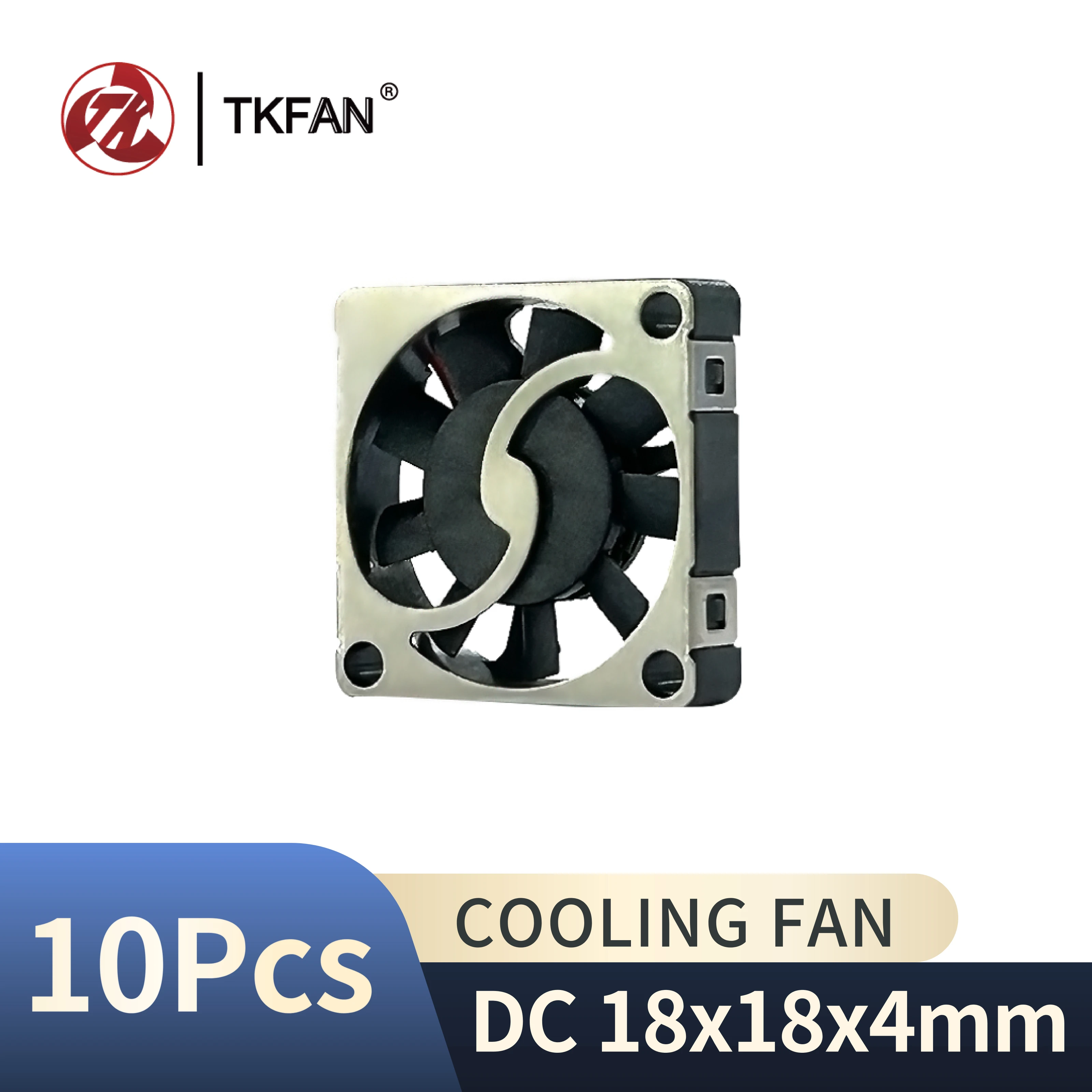 

10PCS 18X18X4mm Brushless Cooling Fan 5V Quiet Computer Case CPU Radiator 3D Printer Fan for PC And Case Cooling