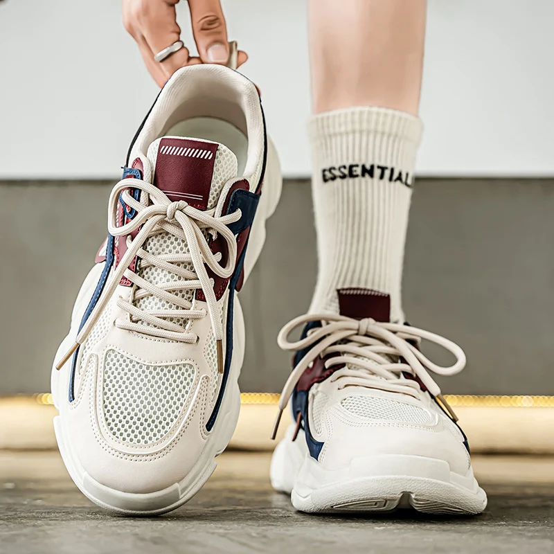 

Fashionable Casual Outdoor Dad Shoes High-Quality Breathable Mesh Sporty Men's Shoes in Three Colors Size-inclusive