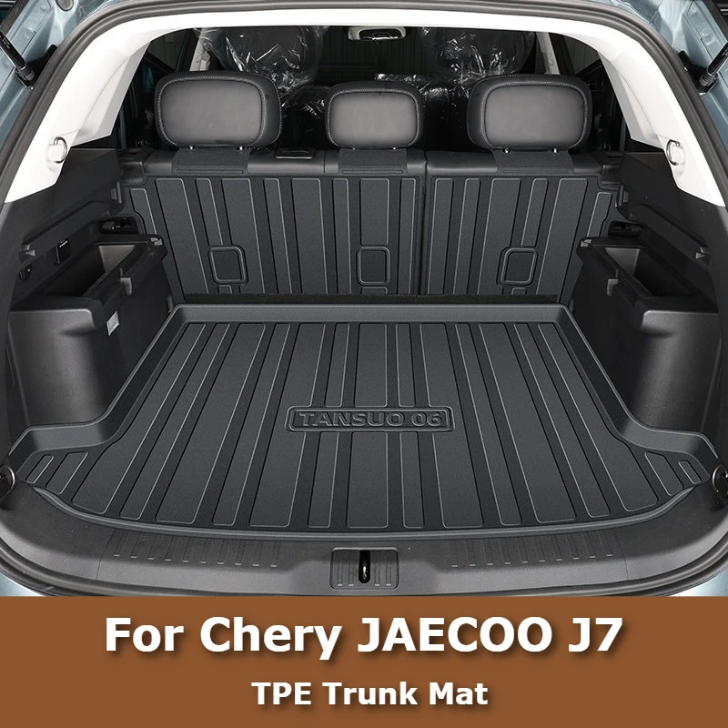 For Chery JAECOO J7 Explore 06 2023 2024 2025 TPE Trunk Mat Waterproof Trunk Liner Durable Rear Cargo Tray Interior Accessorie