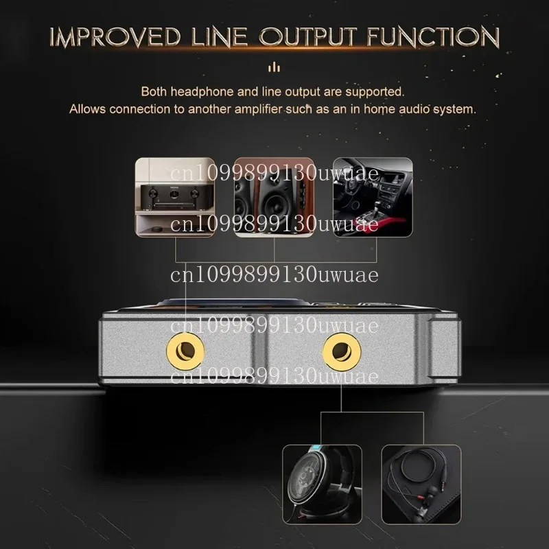 مشغل بلوتوث 5.3 HiFi MP3 بدون فقدان DSD مشغل موسيقى الصوت الرقمي شاشة 2.4 بوصة 93DB TYPE-C USB2.0 شحن جهاز Walkman الرياضي #5