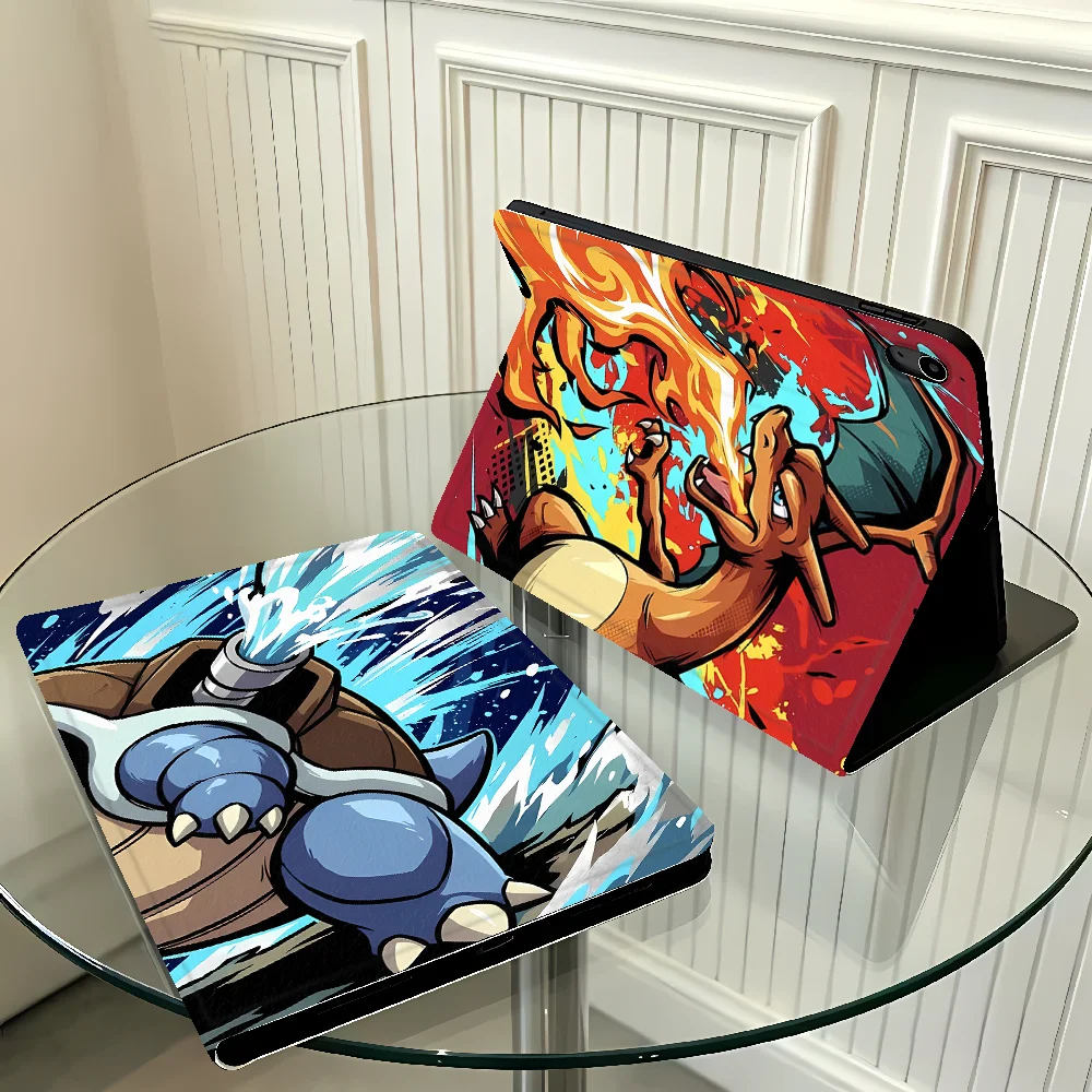 with Pencil Slot Case for Apple iPad Pro11 13 10th 7/8/9th Air 11 13 M4 M3 M2 A16 2026 Air 4/5/6th Pokemons Charizard