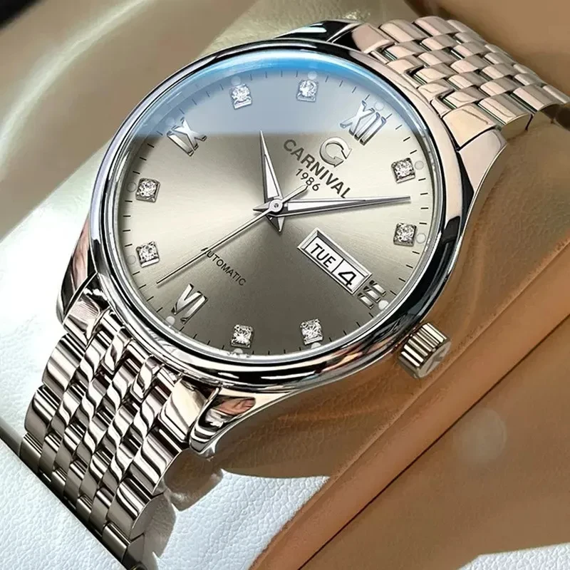 

IW Карнавальные механические наручные часы с автоматическим механизмом, сапфировое зеркало, роскошные аксессуары для мужчин, водонепроницаемые светящиеся часы