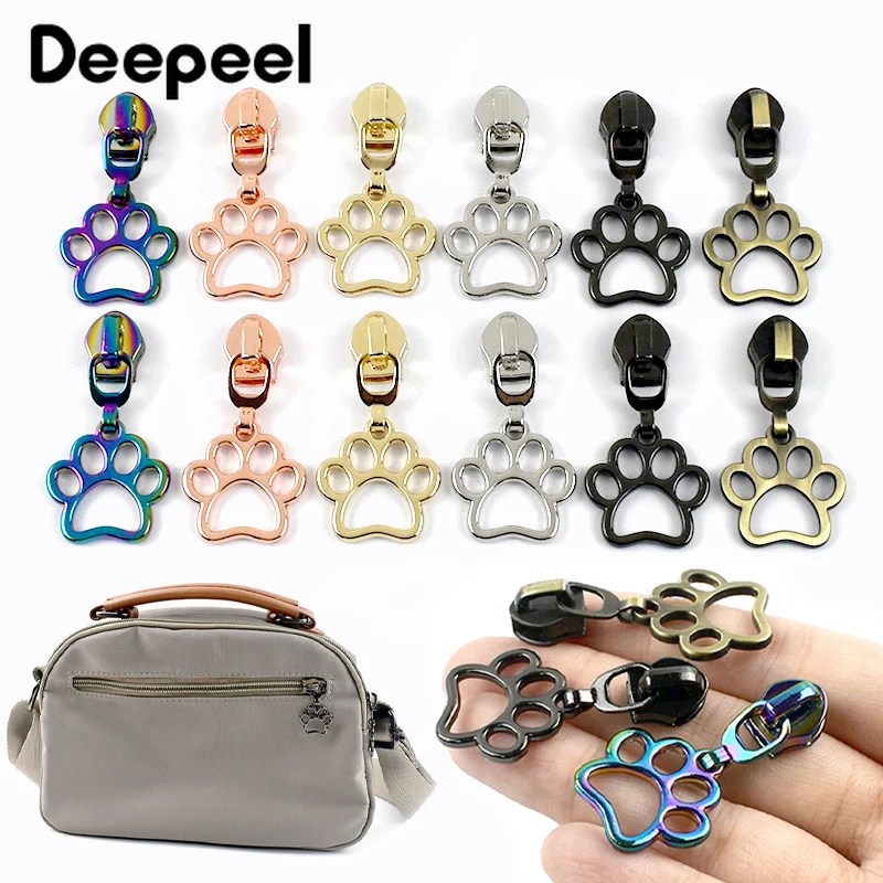 

5/10/20Pcs 5# Nylon Zipper Puller for Garment Replace Zips Head Bag Pocket Decor Closure Zippers Slider Repair Kits Accessories