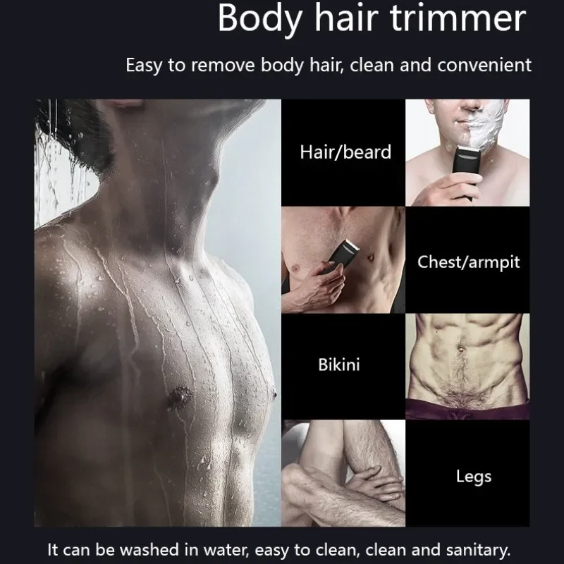 Timmer da uomo per aree intime Rasoio per capelli a sfera Body Groomer Epilatore maschile Luogo sessuale Parte sensibile Tagliacapelli elettrico per taglio viso