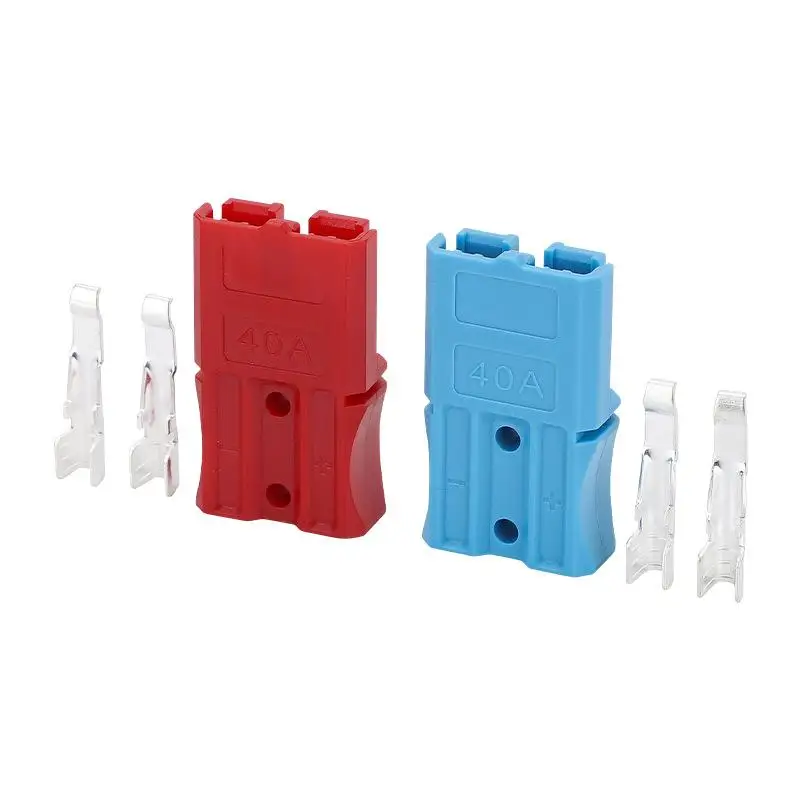 40A 600V Industrial Power Connector Amp Plug Forklift Battery Terminal Quick Install Replacement Part