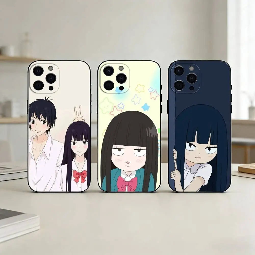 

S-Sawako Phone Case For iPhone 17,16,15,14,13,12,11 Plus,Pro Max,SE4Soft Silicone Black Cover