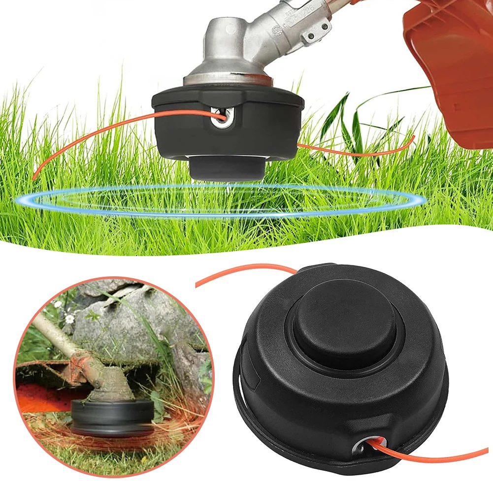Trimmer Head Replacement Easy Installation Safe Fast Cutting Head String Grass Trimmer Parts Wear Resistant Grass Trimmer Brush