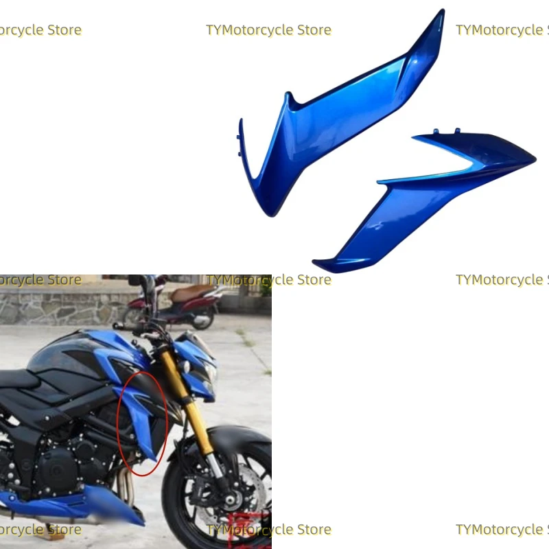 

Blue Side Frame Fairing Cowl Cover Fit For Suzuki GSX-S 750 GSX-S750 GSXS750 2017 2018 2019 2020-2021