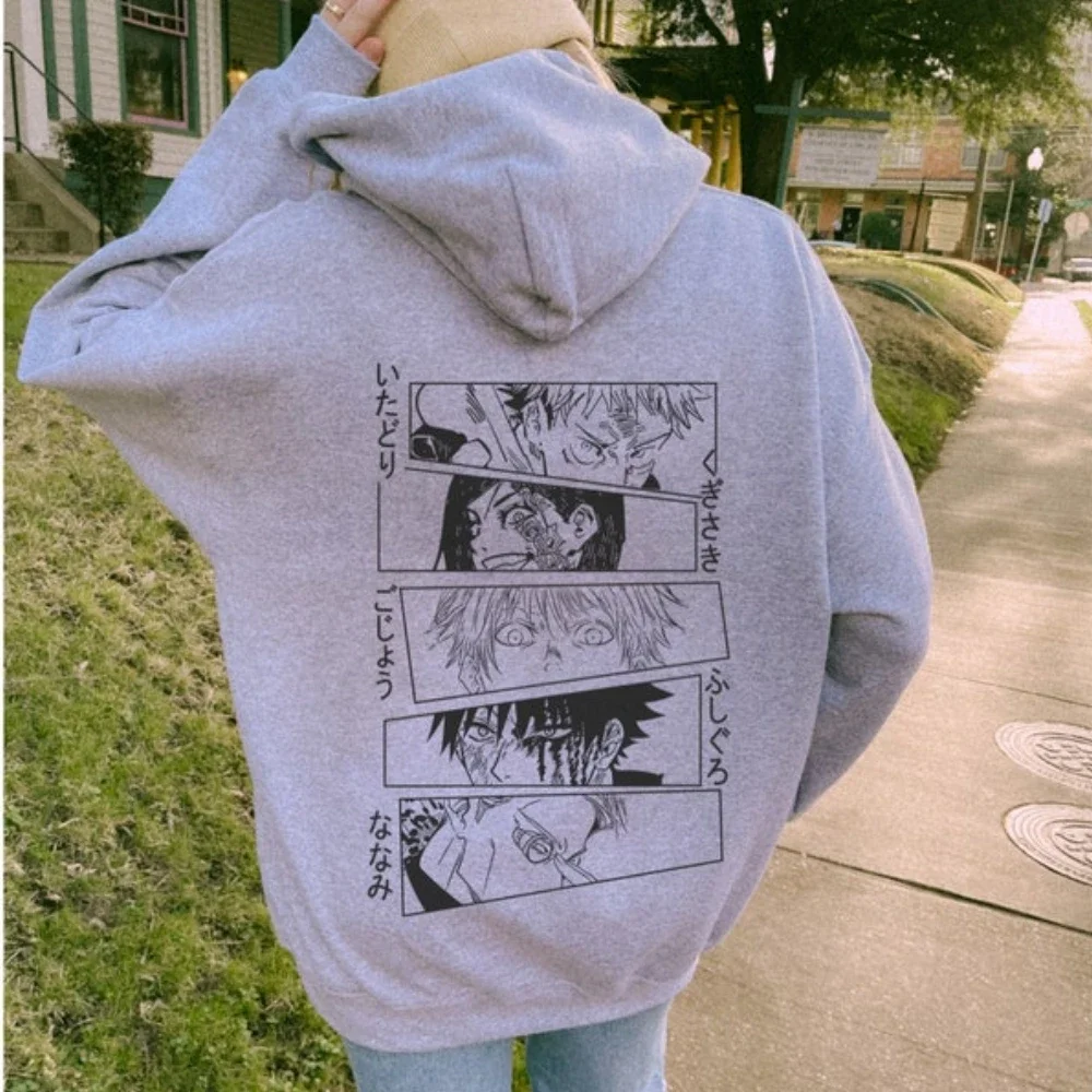 Vintage Anime Hoodie  Anime Lover Gift Anime Lover Sweatshirt Hoodie Sweater Winter Clothes Women Long Sleeve Hoody Sweatshirts