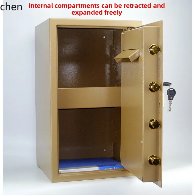 HT Fingerprint Small Password Home Coin Safe Anti-Theft Office Safe 30/35/40/45/50/60cm