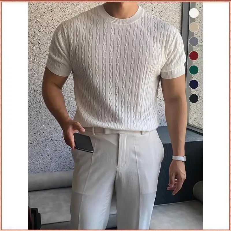 

Men's Knitted Sweater Thiened Coolmax Fiber Collar Nine Sve Length Ciwalk Suitable Knwear New Sle Winter Season