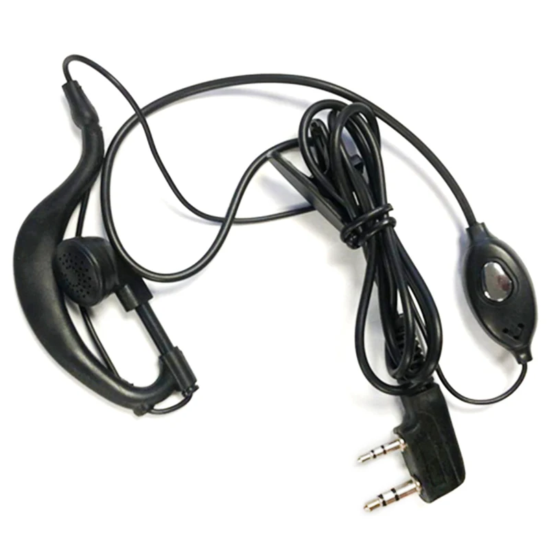 Auriculares para walkie-talkie, audífonos con cable k-plug, bidireccional, para BF-888S, UV5R, 992