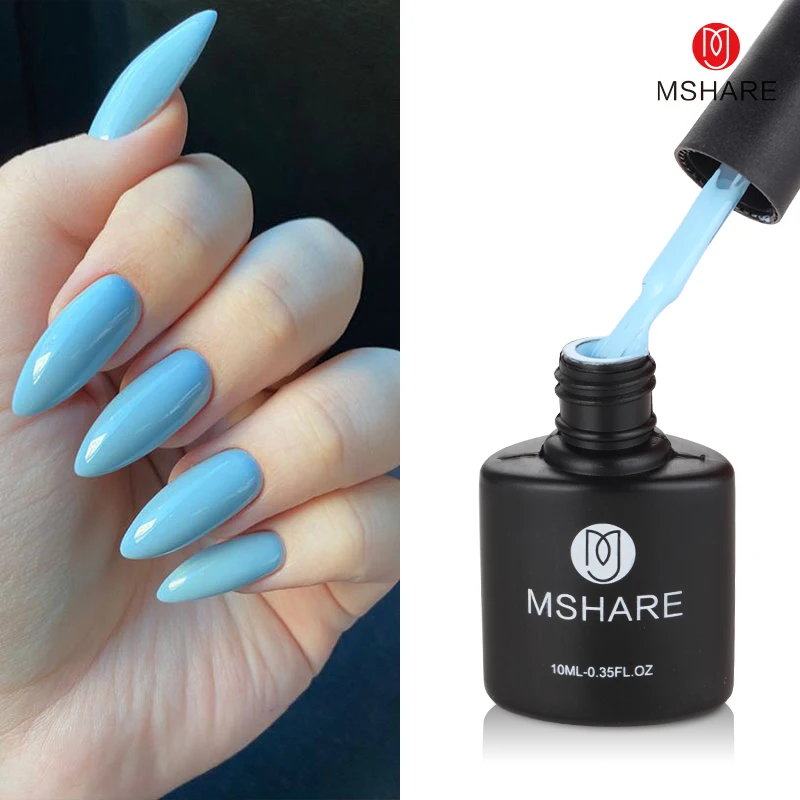 MSHARE intensywna biaลa ลผel do paznokci UV LED Soak Off utwardzony lampa do paznokci 10ml