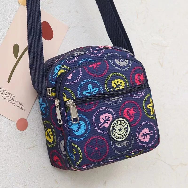 2023 New Small Flower Crossbody Bag Oxford Shoulder Korean Version Purses Bags for Women