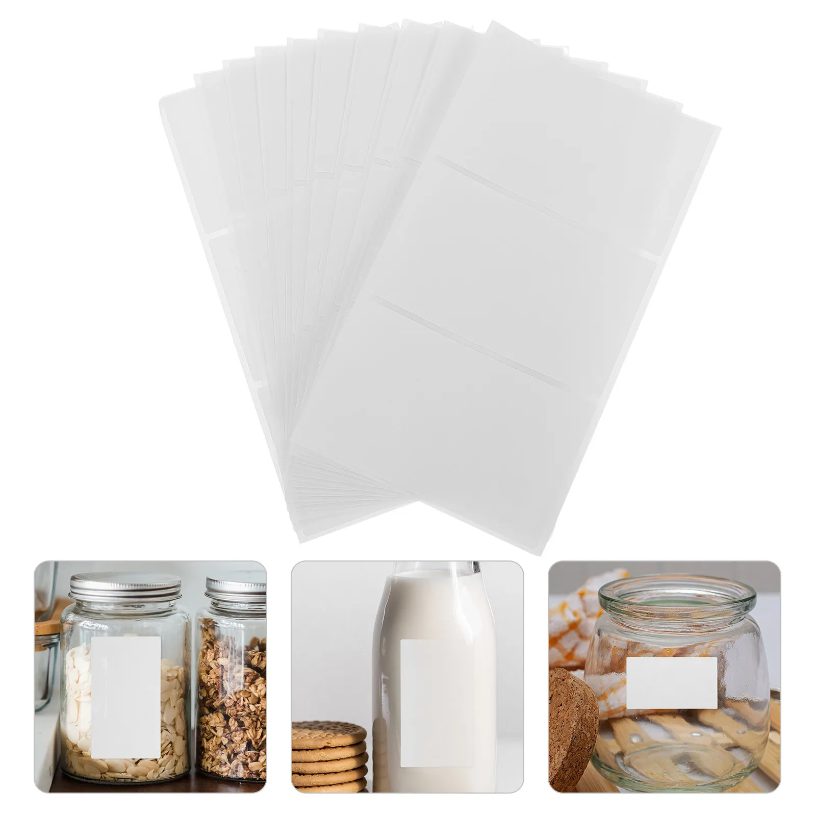 150Pcs Removable Labels Adhesive Blank 2x4 Inch Writable Stickers for Organizing Storage Bins Boxes No Residue Moving Use Office