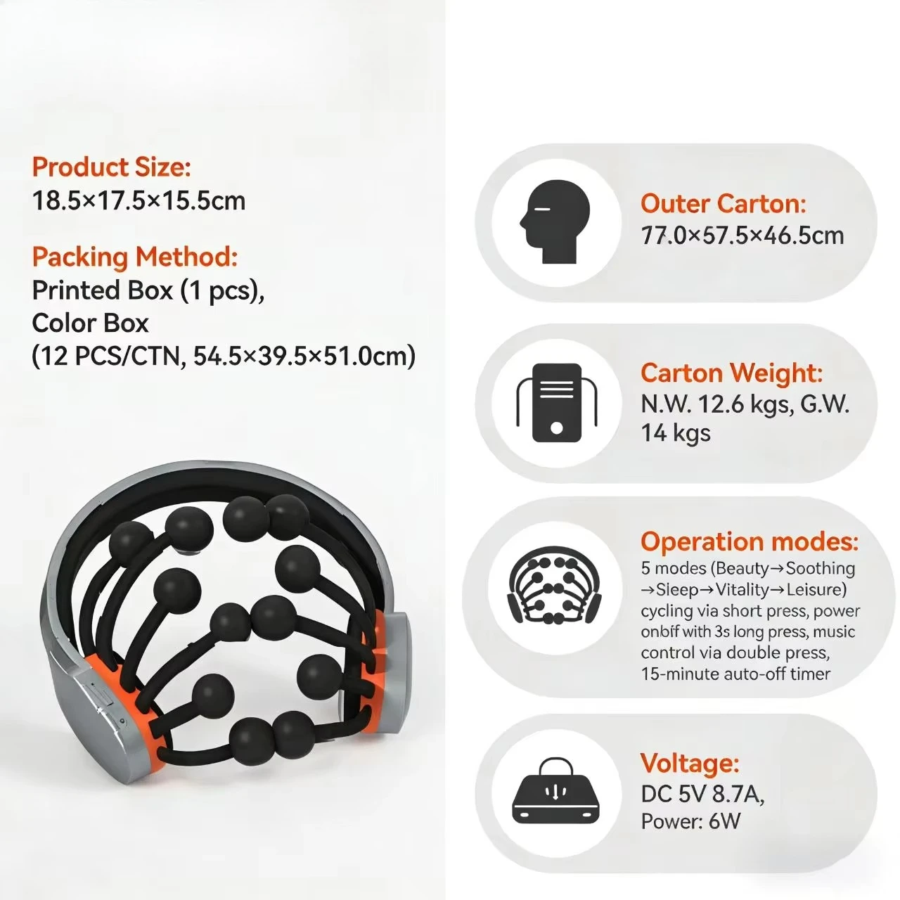 Wholesale Electric Scalp Head Massager Relax for Stress Relief and Better Sleep