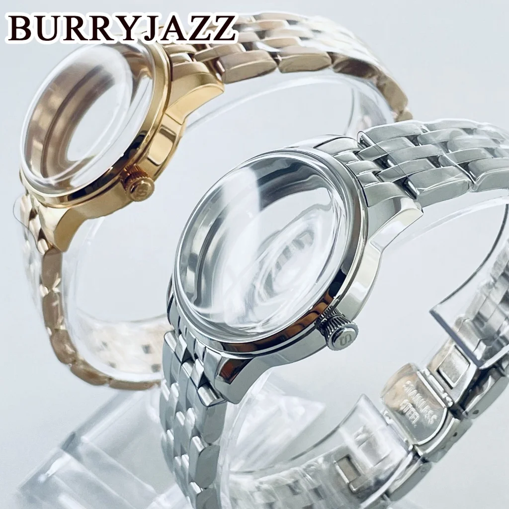 33mm Watch Case Silver Rose Gold Arched Glass NH35 NH36 NH34 NH38 NH70 NH72 Cocktail Sterile Design for Timepiece Accessories