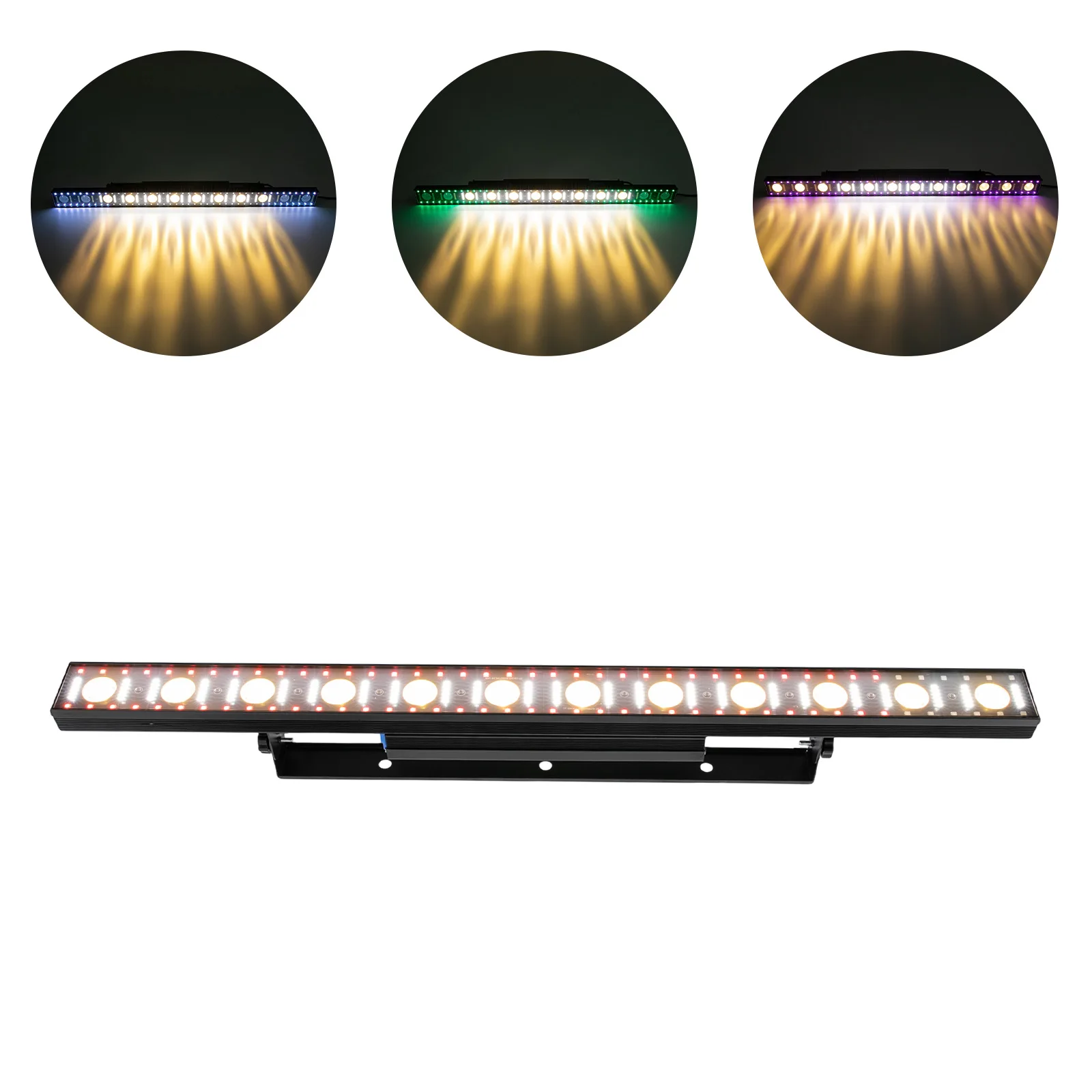 RGB Wash Light Bar Stage Light Bar LED RGBW 150W Standar AS 1200Hz Aluminium Cor Hitam