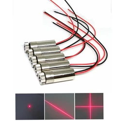 5pcs 650nm 30mw 50mw 100mw Red Laser Module Dot Line Cross Head Visible Lights
