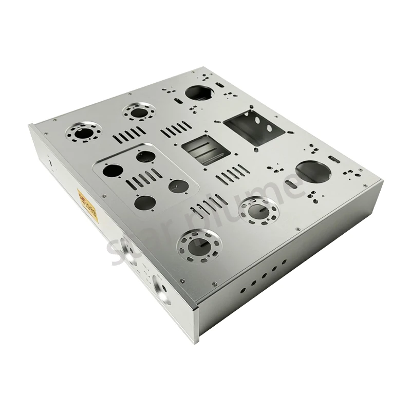 (415*330*70mm) Aluminum Alloy Power Amplifier Case Preamplifier Push-Pull Chassis Vacuum Tube Amplifier Chassis Shell DIY Box