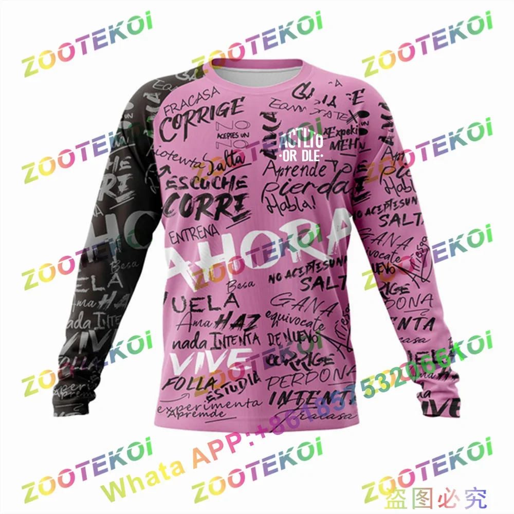 Downhill Jersey ACTLTO OR DLE Motocross Shirt Motorfiets Off-Road T-shirt Rit Fiets Lange Mouwen Mtb Jersey Moto Polera Mtb