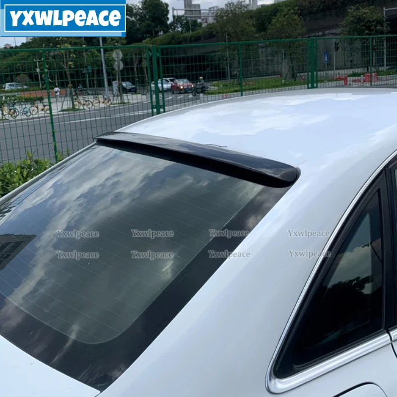 

For Audi A4 B8 Sedan 4 Door 2009 2010 2011 2012 Spoiler ABS Material Unpainted Color Car Rear Window Roof Spoiler Wing