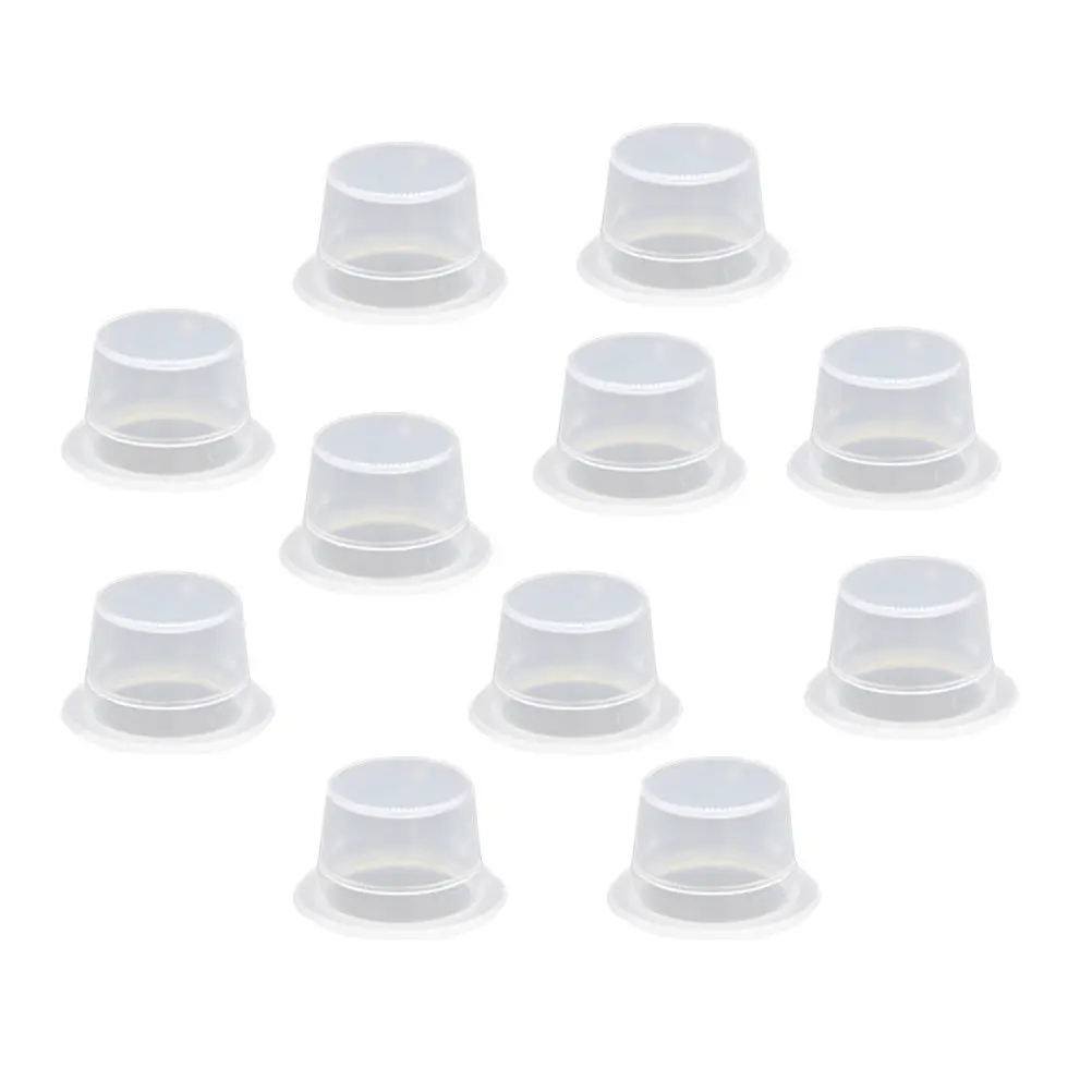 

200 шт. маленьких пластиковых контейнеров для чернил, держателей для пигмента для татуажа бровей, одноразовые емкости для цветных чернил, аксессуары для тату