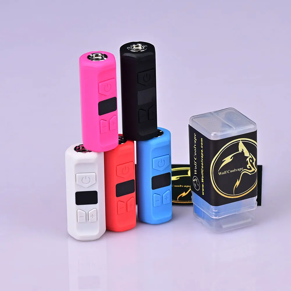 5pcs Wolfcoolvape Vape Pen Battery 1.8v-4.2V display screen 400mah Preheating Vaporizer Adjustable Voltage Vape Pod Batteries