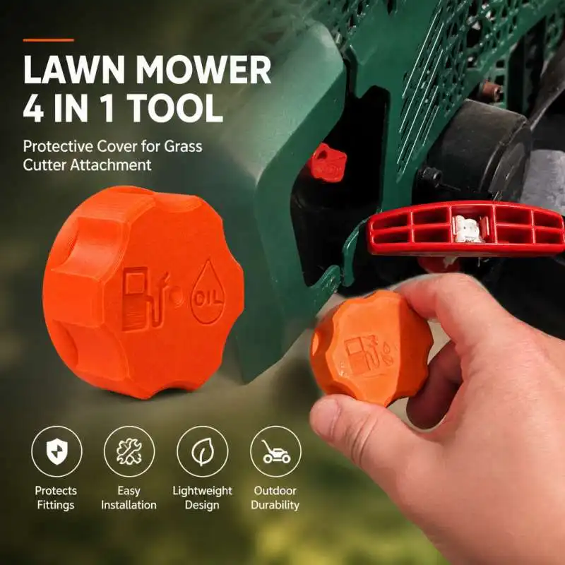 Lawn Mower 4 in 1 Tool Protective Cover Grass Cutter Attachment Cap Outdoor Garden Power Tool Fitting