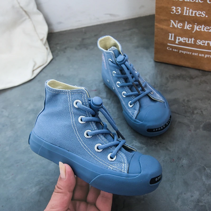 5016 OPOEE Autumn New Candy Color Opening Smile Fashion Versatile Low Top Canvas Shoes Korean Children\'s Shoes Breathable