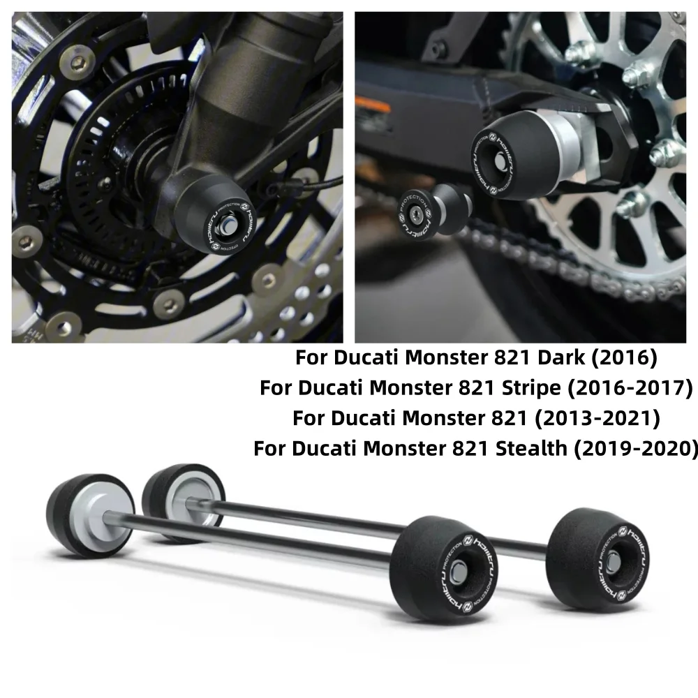 

Rear Front Axle Fork Crash Slider Motorcycle Wheel Protector For Ducati Scrambler 800 Desert Sled Fasthouse 2017-2023