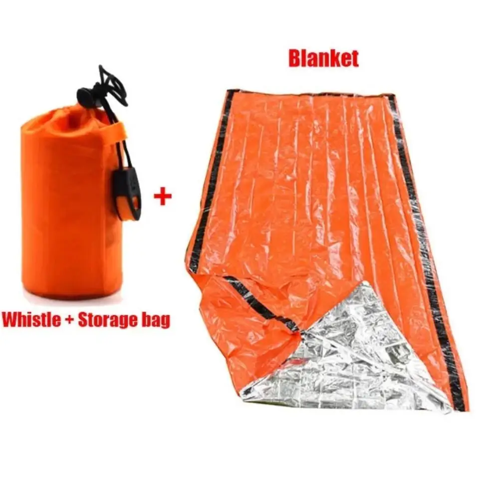 Tragbare Wasserdichte Notfall Überleben Schlafsack Outdoor Edc Camping Ausrüstung Thermische Sack Erste Hilfe Rettungs Kit Mylar Decke