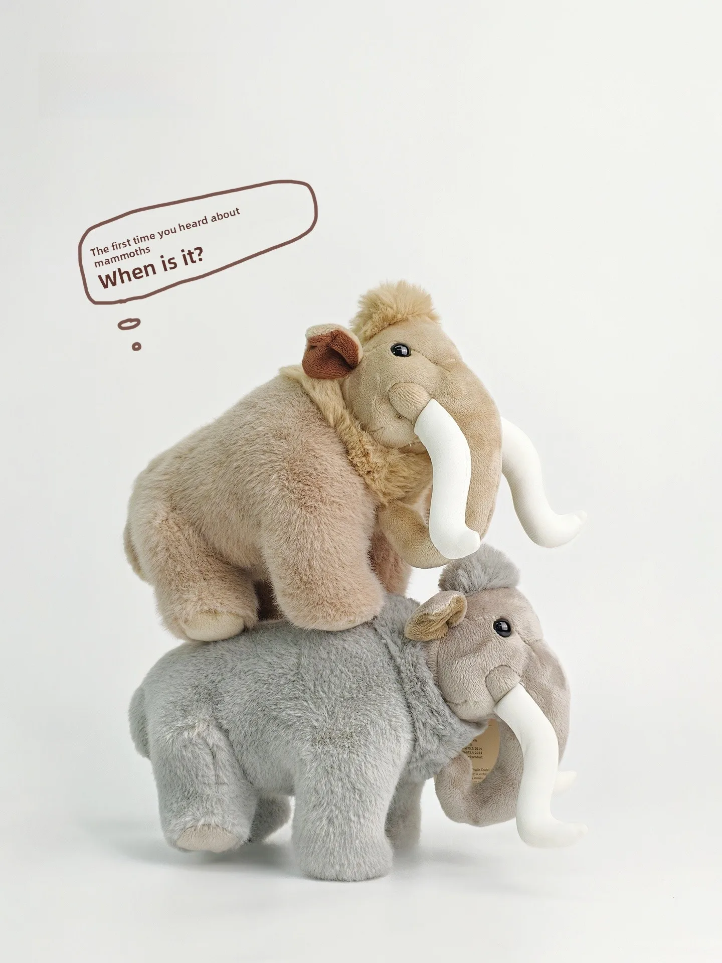 Brinquedo de Pelúcia Mamute Gigante Original, Boneco Elefante de Pelúcia, Boneco Feio Fofo Portátil para Crianças, Brinquedo Preenchido com Fibra de Poliéster para...